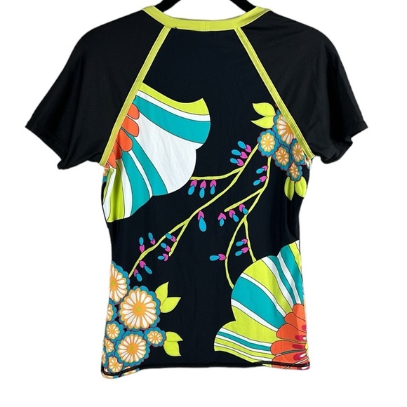 Trina Turk Fuji Fans Surf Rash Guard Size M - Picture 8 of 10